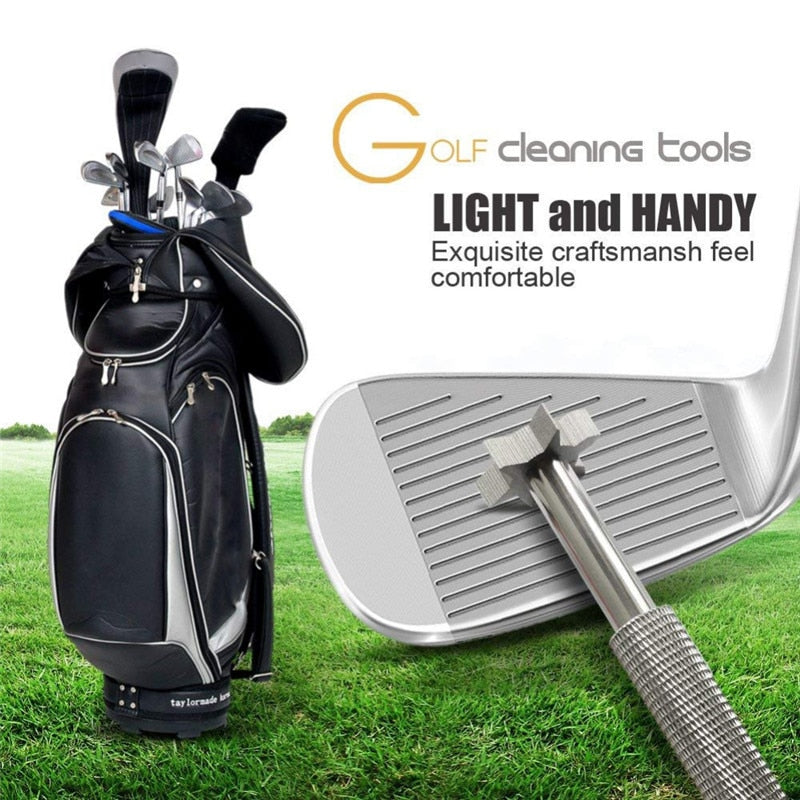 Golf Sharpener Golf Club Slotted Sharpening Tool Golf Sharpener Head Powerful Wedge Cleaning Tool