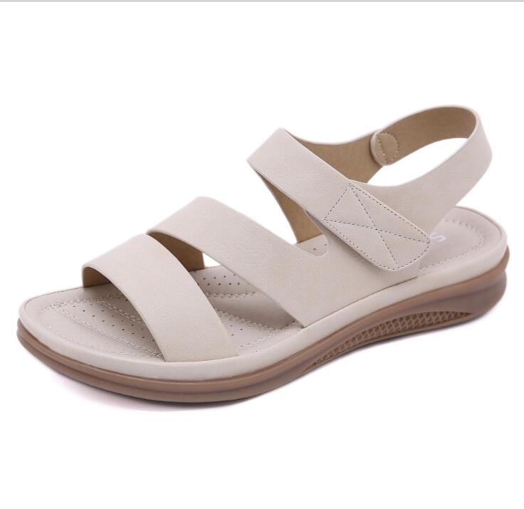 2020 Summer shoes women retro women&#39;s beach sandals round head slope comfortable lightweight sandals women&#39;s casual shoes hy710