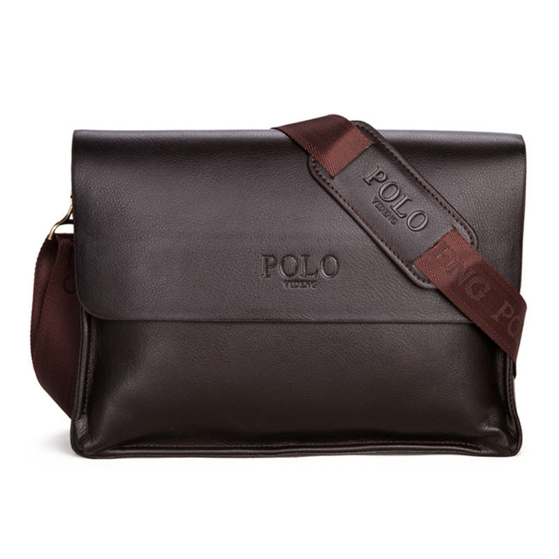 Luxury Vintage Man Bag Boy Waterproof PU Leather Business Style Men&#39;s Messenger Crossbody Casual Handbag Shoulder Bag