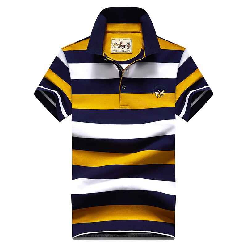 High Quality Striped 3D Embroidery Polo Shirt Casual Polo Shirts men&#39;s Short sleeve polo shirt 2020 New Arrival polosshirt