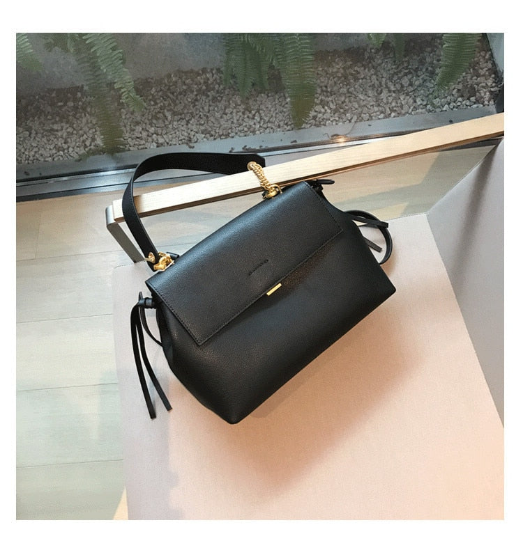 Fashion Design Women&#39;s Handbag Genuine Leather Female Shoulder Bags 2021 Vintage Large Luxury Crossbody Bag High Quality