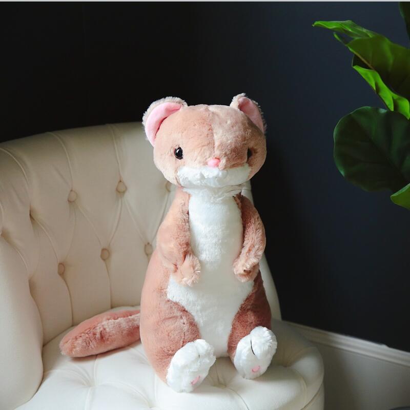 50cm lilelike Plush Toys Ferret Stuffed Soft Cartoon Animal Doll Christmas Present Kids