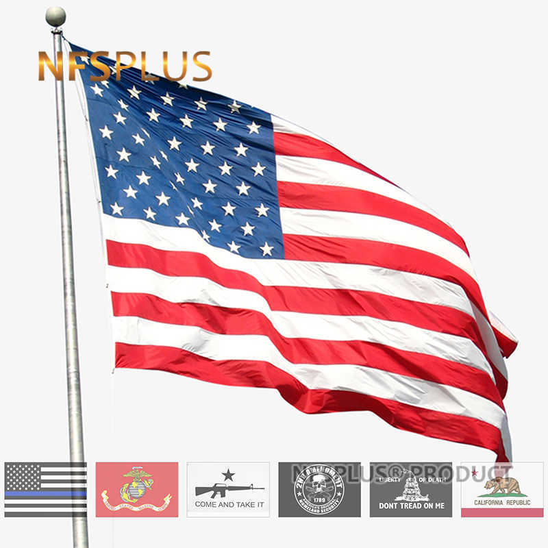 American Flag USA United States 3x5 Feet Polyester Printed The Star Spangled Banner 90x150 cm National US Flags and Banners