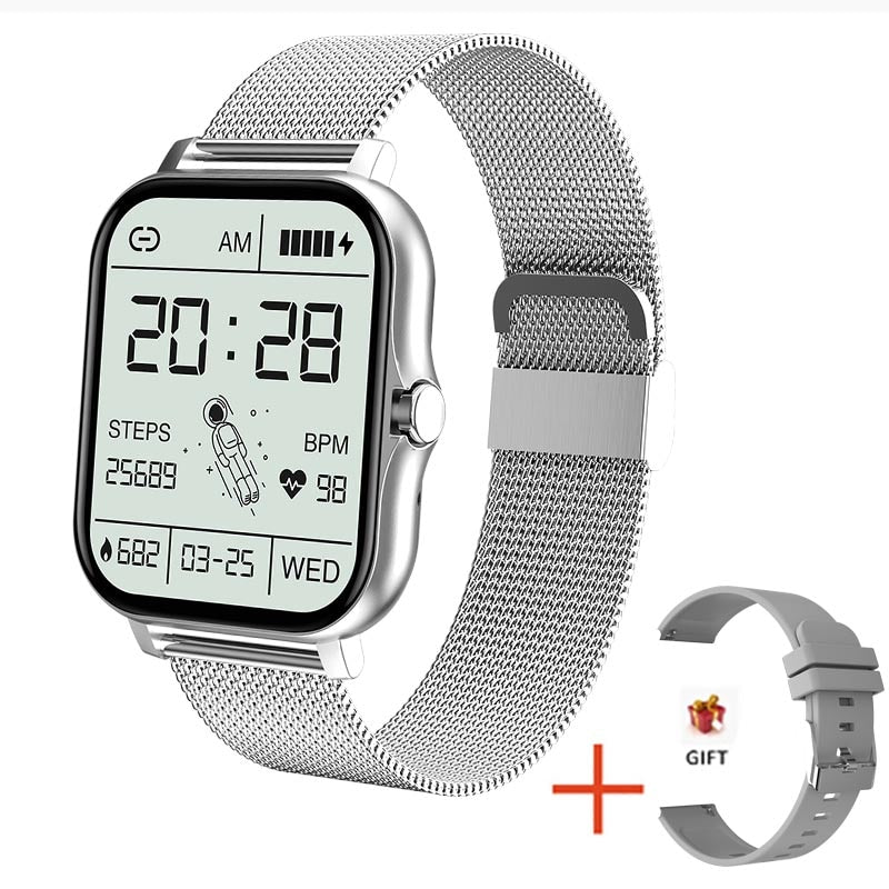 2021 New Women Smart watch Men 1.69&quot; Color Screen Full touch Fitness Tracker Men Call Smart Clock Ladies For Android IOS+BOX