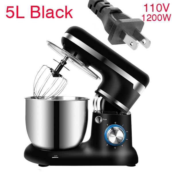 BioloMix Stand Mixer Stainless Steel Bowl 6-speed Kitchen Food Blender Cream Egg Whisk Cake Dough Kneader Bread Maker