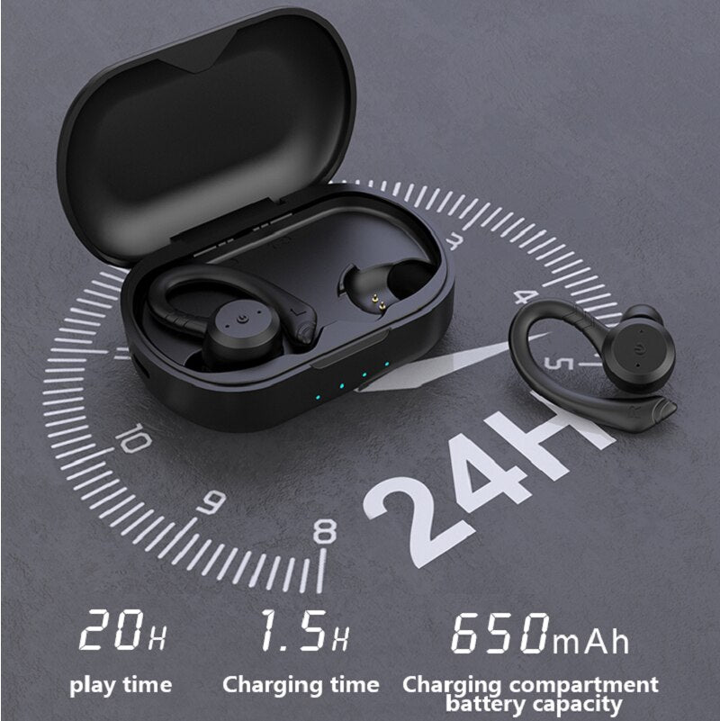 Bluetooth Headphones With Microphone 9D Stereo Sport Earbuds Gaming Headset TWS Wireless Earphones For Android Xiaomi Huawei