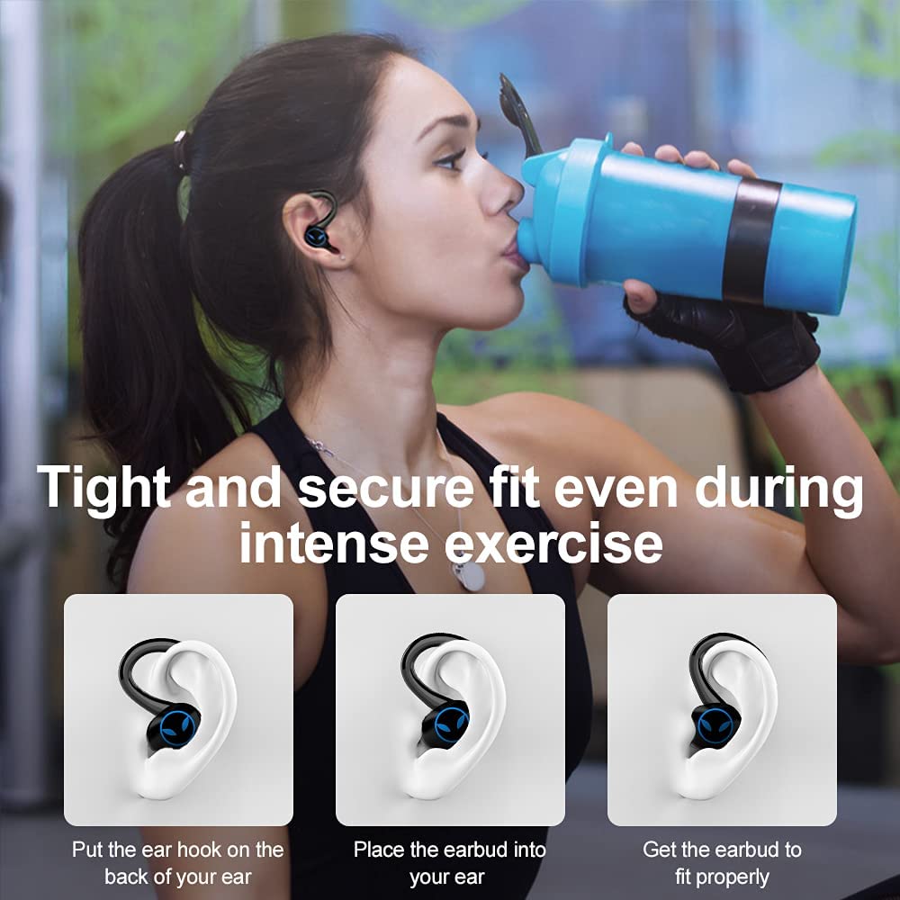 TWS Wireless Earphones Bluetooth-compatible Headphone 9D Stereo Sports Waterproof Earbuds Headsets With Microphone Charging Box