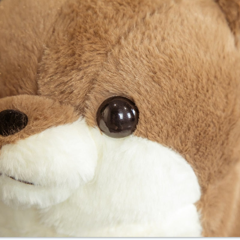 Simulation Cute Lutra Plush Toys Stuffed Realistic Otter Animal Doll Soft Seal Pillow for Kids Girls Birthday Gift