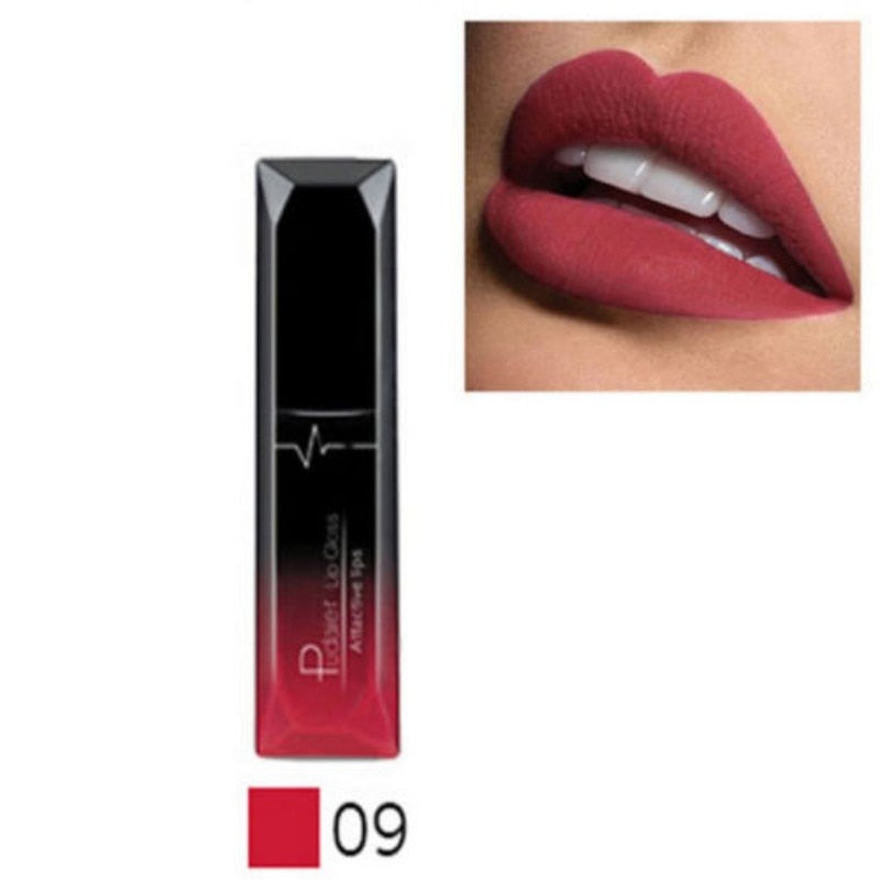 Pudaier Nude Matte Liquid Lipsticks Waterproof Long Lasting Lip Gloss Sexy Red Velvet Lip Tint Women Makeup Cosmetics Batom