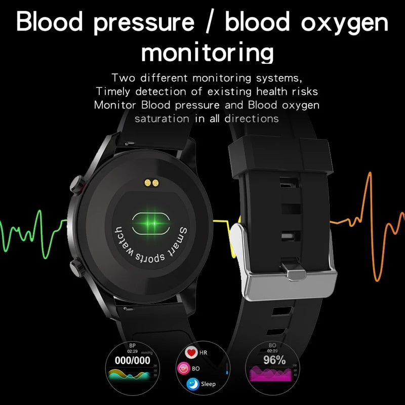 LIGE New 2021 Smart Watch Men Heart Rate Blood Pressure Information Reminder Sport Waterproof Smart Watch for Android IOS Phone