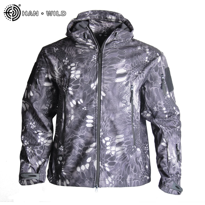 Army Clothing Men&#39;s Military Fleece Jacket Safari Airsoft Tactical Men Clothing MulticamTracksuits Camouflage Windbreakers 5XL