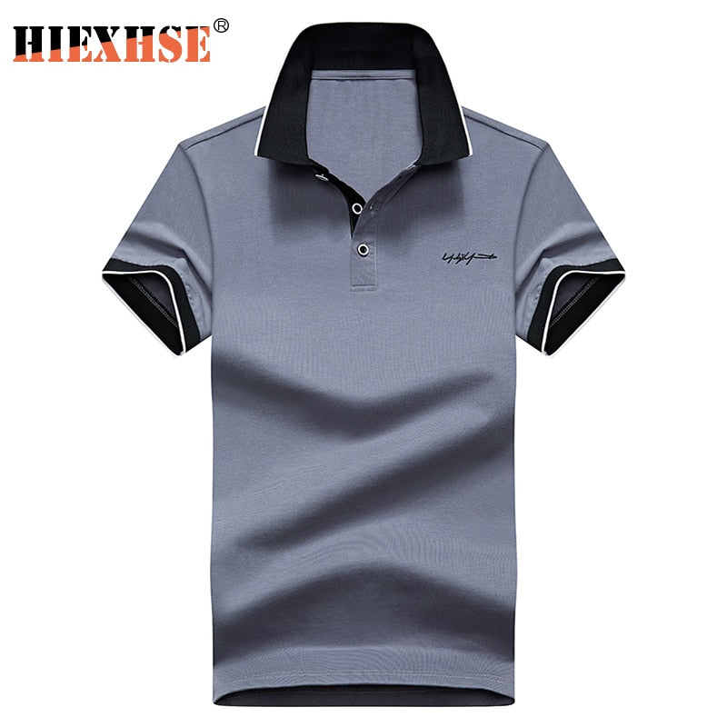 High Quality Solid color 3D Embroidery Polo Shirt Casual Polo Shirts men&#39;s Short sleeve polo shirt 2020 New Arrival polosshirt