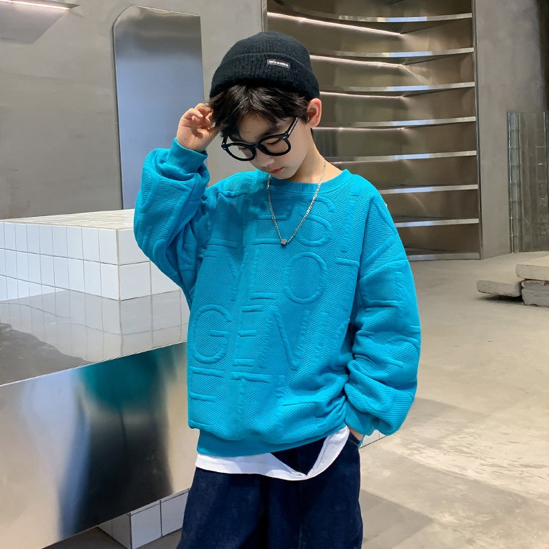 2022 Children Sweatshirts For Boys Cotton Coat Long Sleeve Baby Boy Tops Kids Spring Fall Clothes 5 6 7 8 9 10 11 12 13 14Years