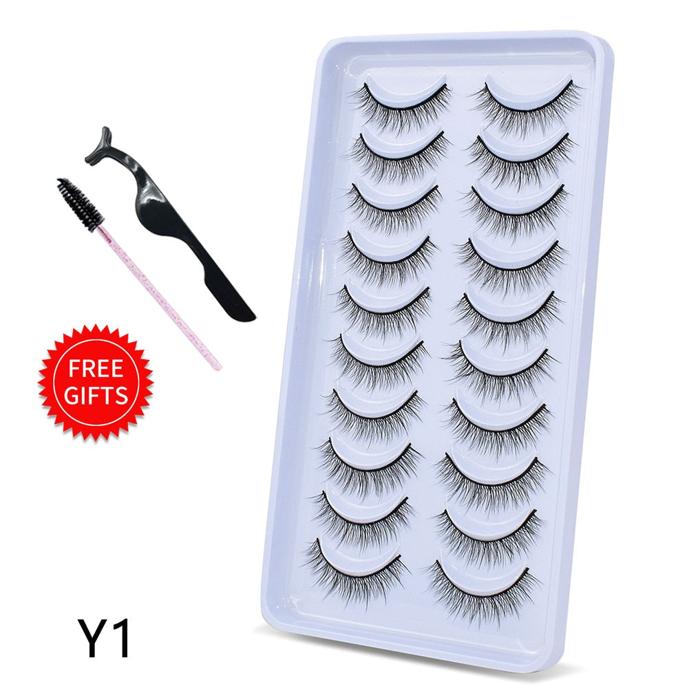 5/10Pairs 3D Mink Lashes Natural Eyelashes Dramatic False Eyelashes Faux Cils Makeup Wholesale Fake Eyelash Extension maquiagem