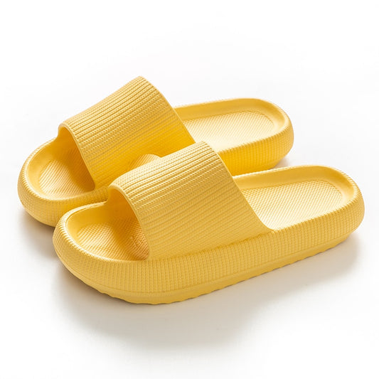 Women Thick Platform Cloud Slippers Summer Beach Eva Soft Sole Slide Sandals Leisure Men Ladies Indoor Bathroom Anti-slip Shoes