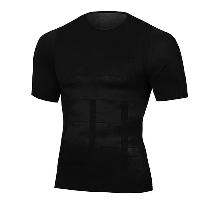 Classix Men Body Toning T-Shirt Slimming Body Shaper Posture Shirt Belly Control Gynecomastia Vest Compression Man Tummy Corset