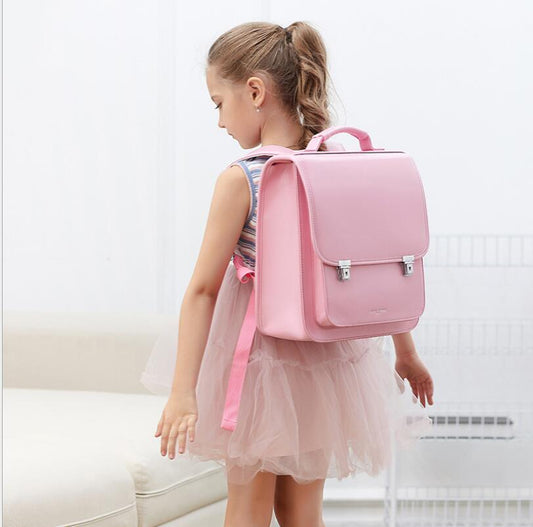 Japan School Backpack for girls  kids Orthopedic backpack book bags Children PU Japan school Bag students backpack bag  for kids