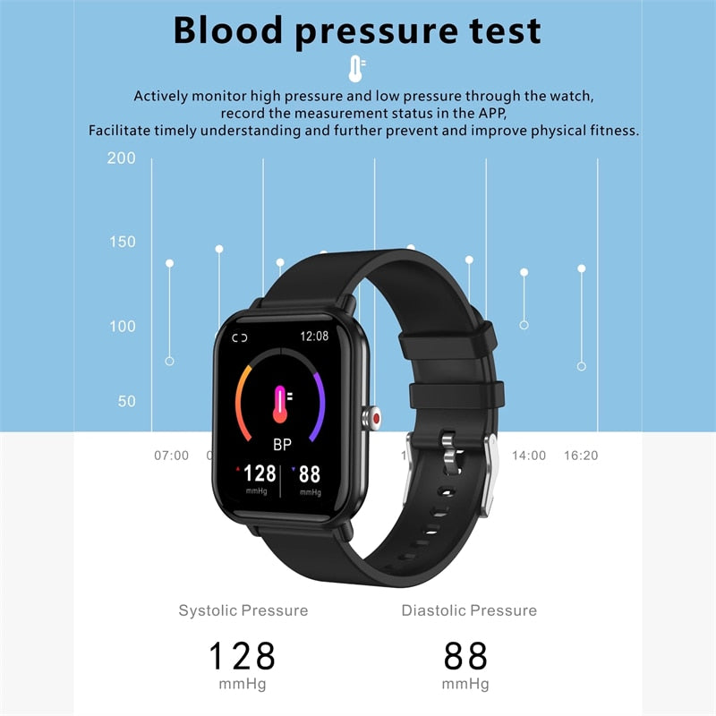 LIGE 2022 New Smart watch Ladies Full touch Screen Sports Fitness watch IP67 waterproof Bluetooth For Android iOS Smartwatch Men