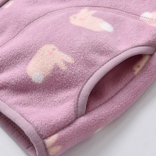 New Style Spring Autumn Winter Child Kid Clothes Baby Girls Jackets Coats Rabbit Polar Fleece Thick Soft Warm