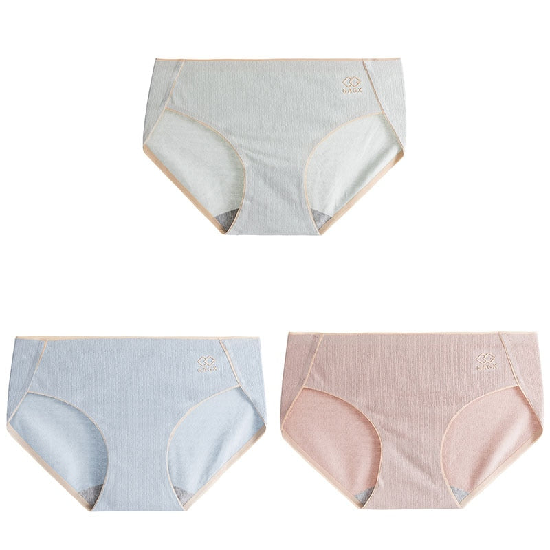 High Quality 3Pcs Womens Panties Cotton Panties Briefs Women Underwear Lingerie Femme Bow-knot Underpants Women&#39;s Intimates