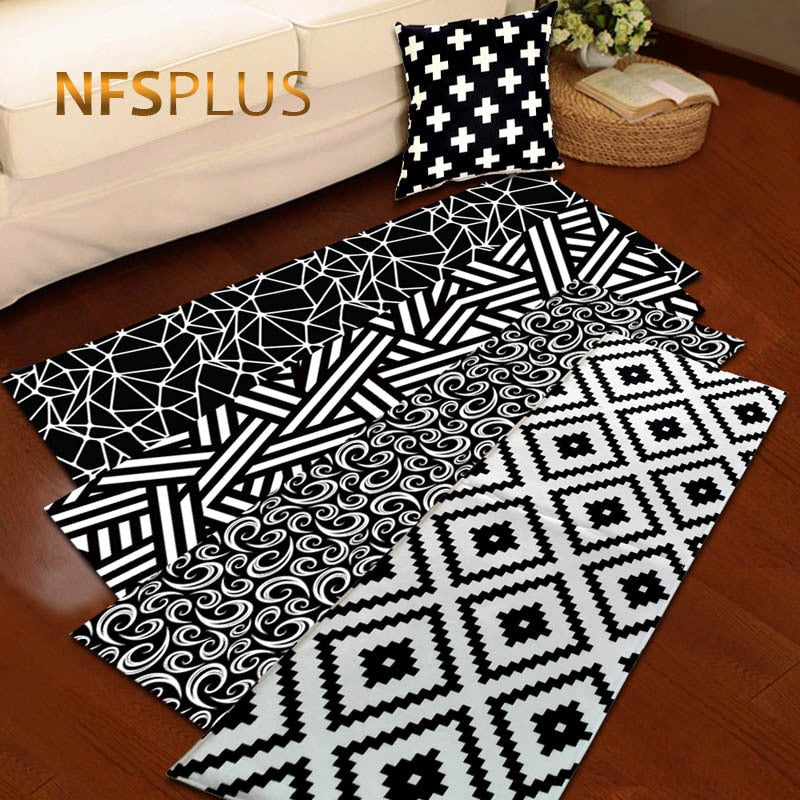 Geometric Floor Mat Carpet Kitchen Bathroom Anti-Slip Area Rug Home Decorative Custom Printed Front Door Mat Entrance Doormat