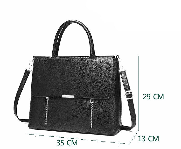 2022 New Women&#39;s Briefcase Female 14 Inch Laptop Portable Handbags Large-capacity Shoulder Bag Business Leather Crossbody Bags