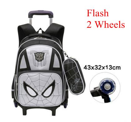 kids Rolling bags for boys Student trolley backpack Book bag Wheeled backpack for school bags with wheels travel trolley Mochila