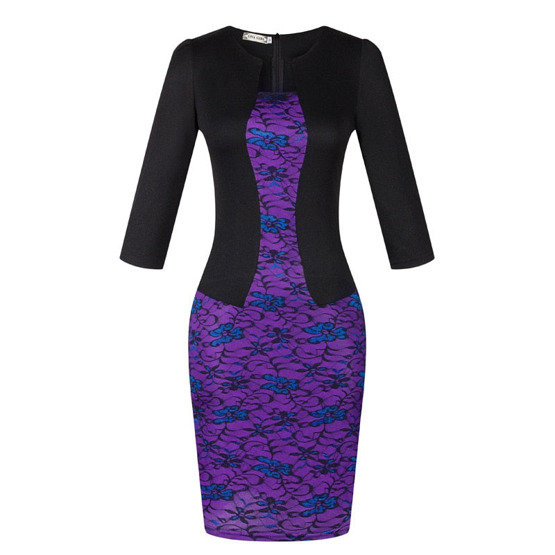 Women office Dress 2019 plus size clothing Work Pencil Business Dresses