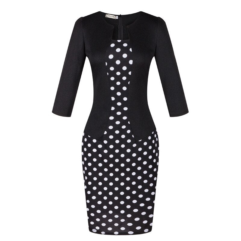 Women office Dress 2019 plus size clothing Work Pencil Business Dresses