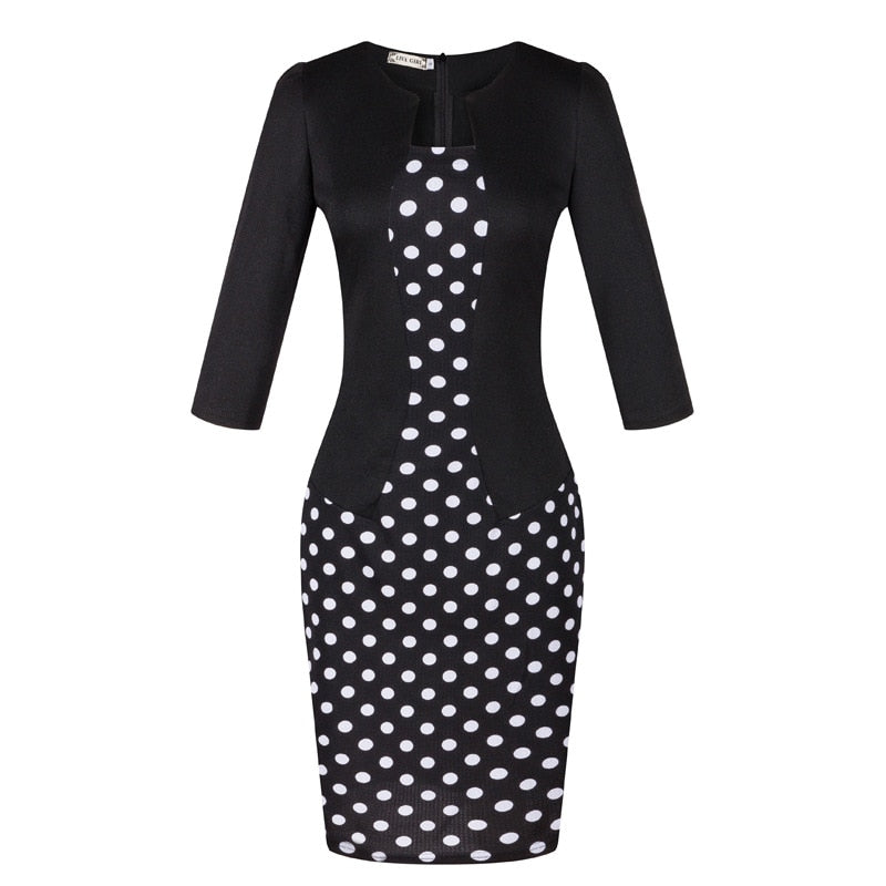 Women office Dress 2019 plus size clothing Work Pencil Business Dresses