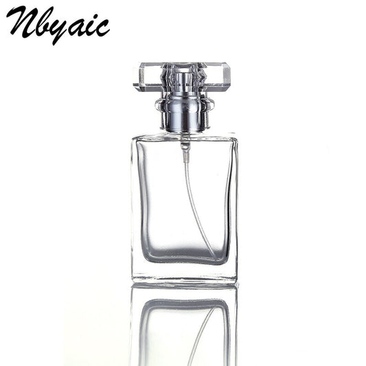 Nbyaic 50Pcs 30ML 50ML mini glass spray perfume bottle atomizer spray can travel portable cosmetics can fill empty bottles