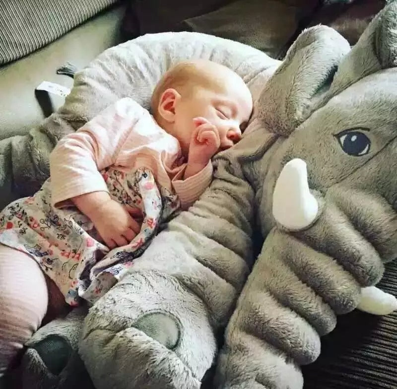 Big Size 60cm Infant Soft Appease Elephant Playmate Calm Doll Baby Toys Elephant Pillow Plush Toys Stuffed Doll