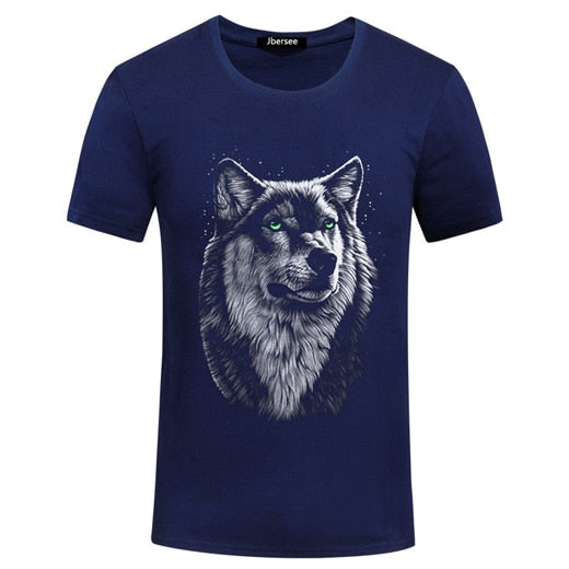 T- Shirt Men- One Piece Summer Men T-shirts, Tee Shirt Cotton Casual Men, T-shirt Short Sleeve 3D, T Shirt for Men Wolf Men T-shirt home