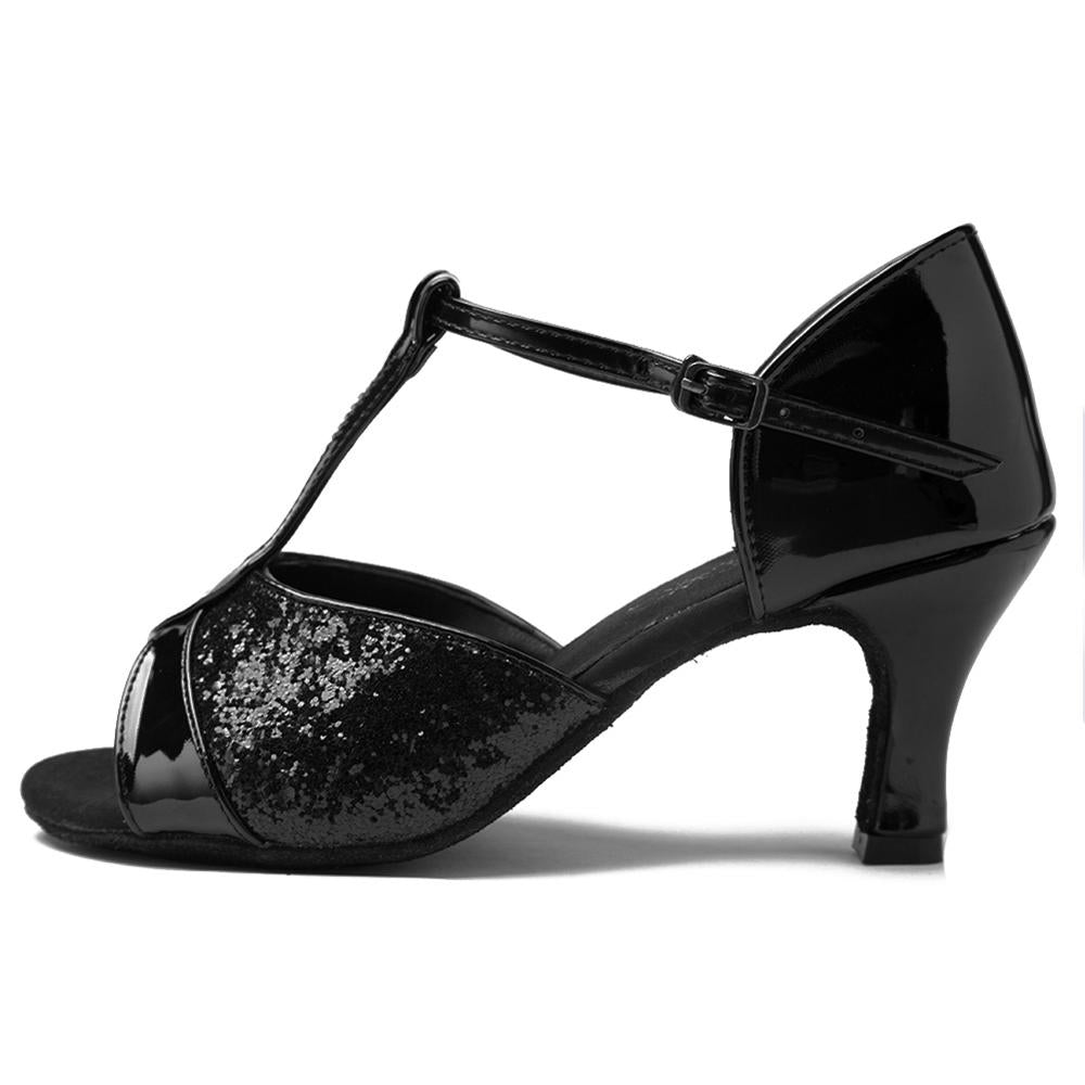 Hot sale Women&#39;s  Girls Ballroom Latin Tango Dance Shoes heeled 7cm / 5cm Sales Silver Gold Black Brown color wholesale WZSP22-1