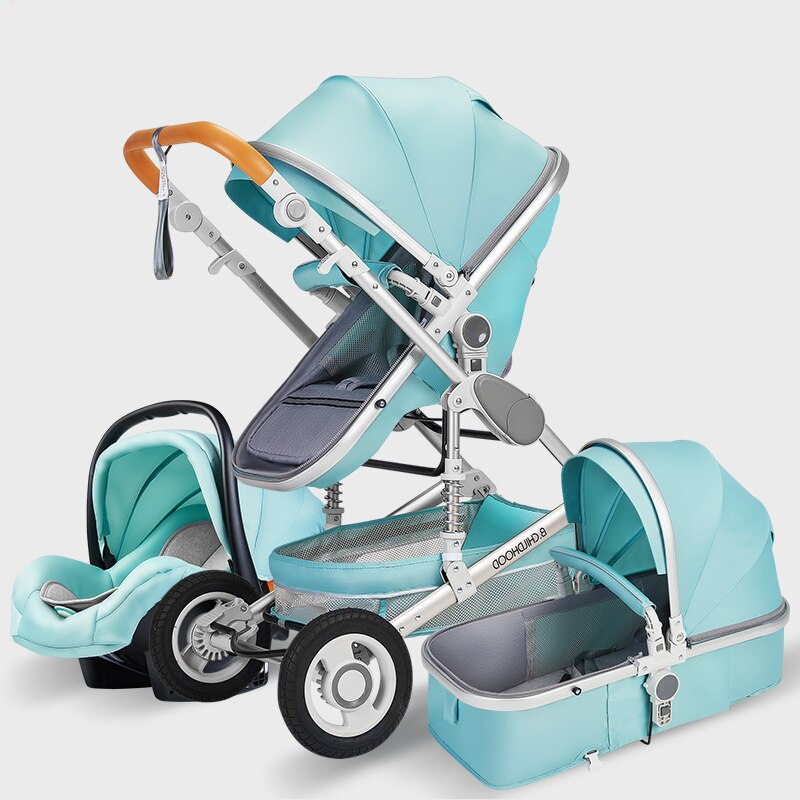 Luxury  Baby Stroller High Landview 3 in 1 Baby Stroller  Portable Baby Pushchair Baby Pram  Baby Comfort for Newborn