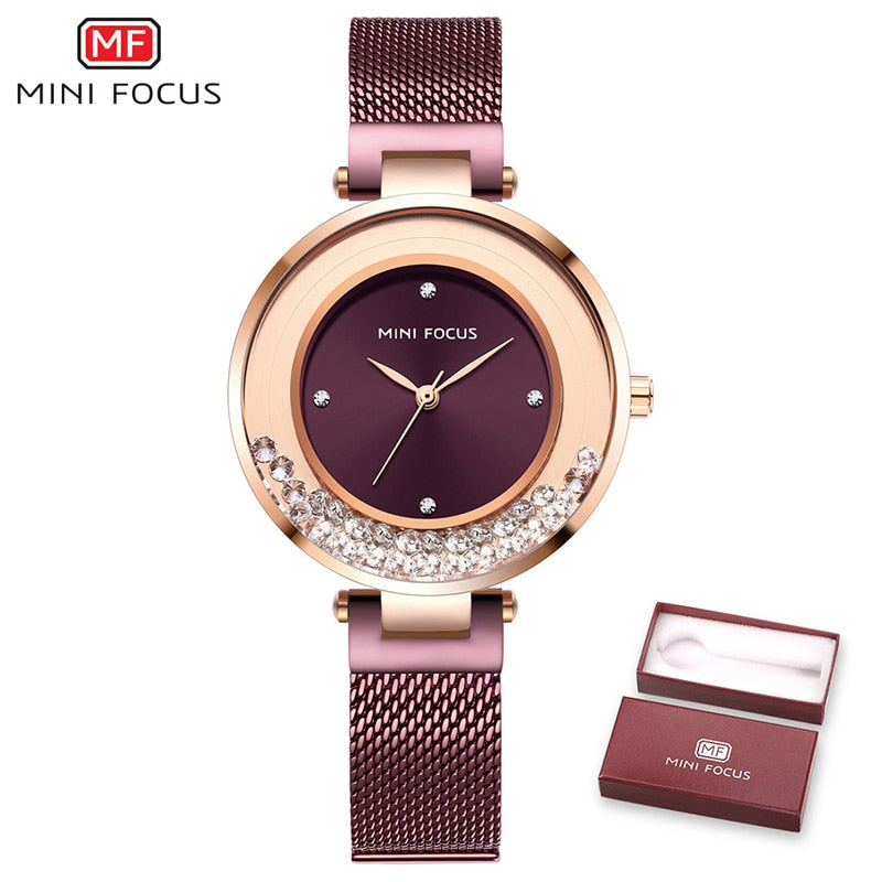 Ladies Watch MINI FOCUS Watches Women Quartz Lady Wrist Watch Dress Women&#39;s  Wristwatch Brand Luxury Fashion Relogio Feminino