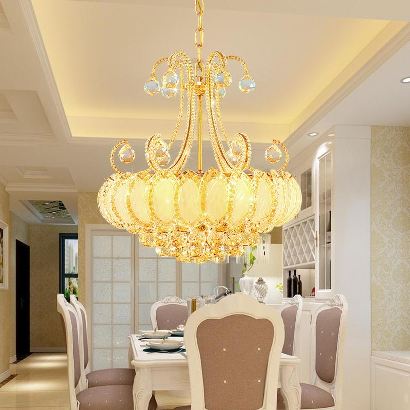 Luxury Crystal Chandeliers Led Lamp For Living room Bedroom Corridor Kitchen Modern Ceiling Chandelier Lighting lustre cristal