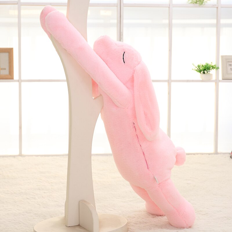 Lovely Giant Animal 90cm 120cm Soft Cartoon Big Ear Bunny Plush Toy Rabbit Stuffed Pillow Girl Gift