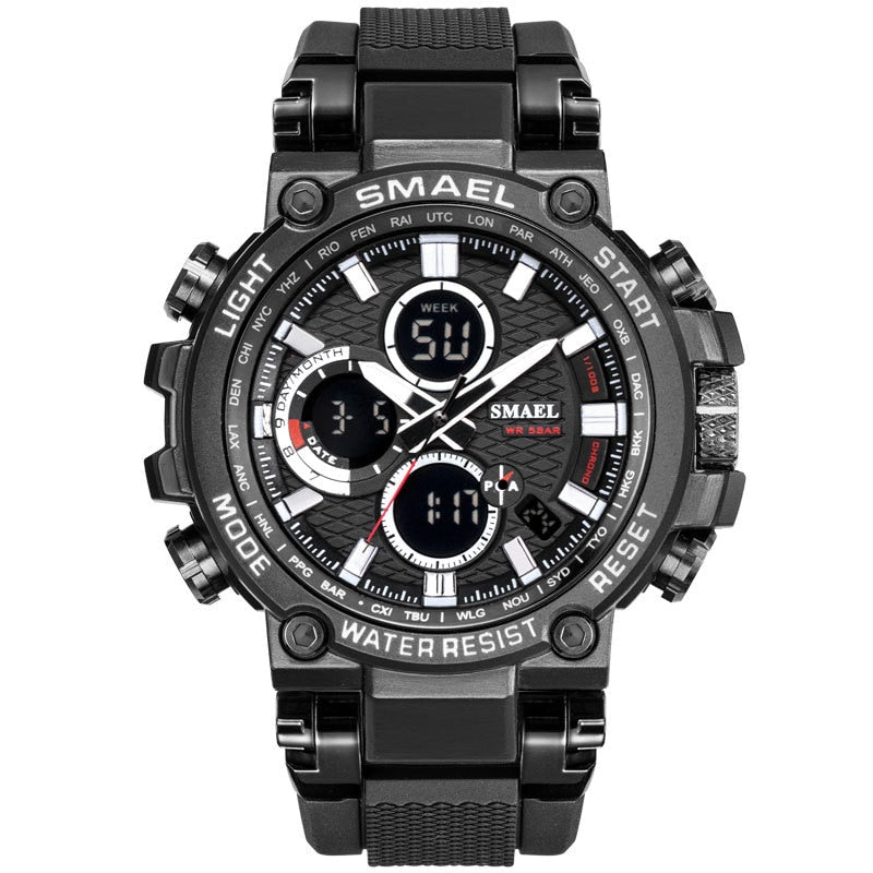 SMAEL Sports Men Watch Mens Analog Quartz Watches Man LED Digital Waterproof Military Wristwatch Male Clock Relogio Masculino