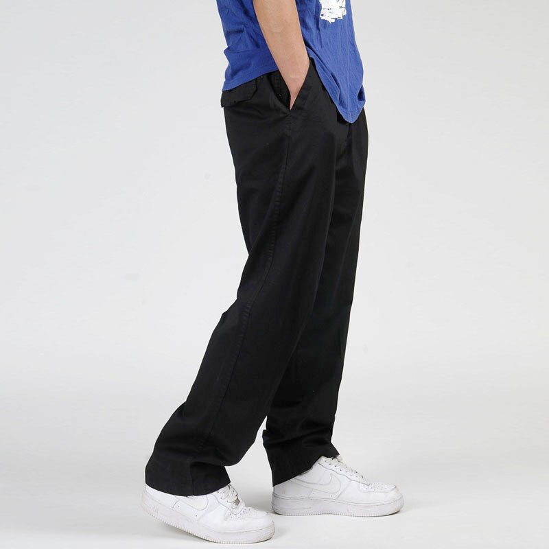 Summer Men Harem Cargo Pants Big Tall Men Casual Many Pockets Loose Work Pants Male Straight Trousers Plus Size 4XL 5XL 6XL