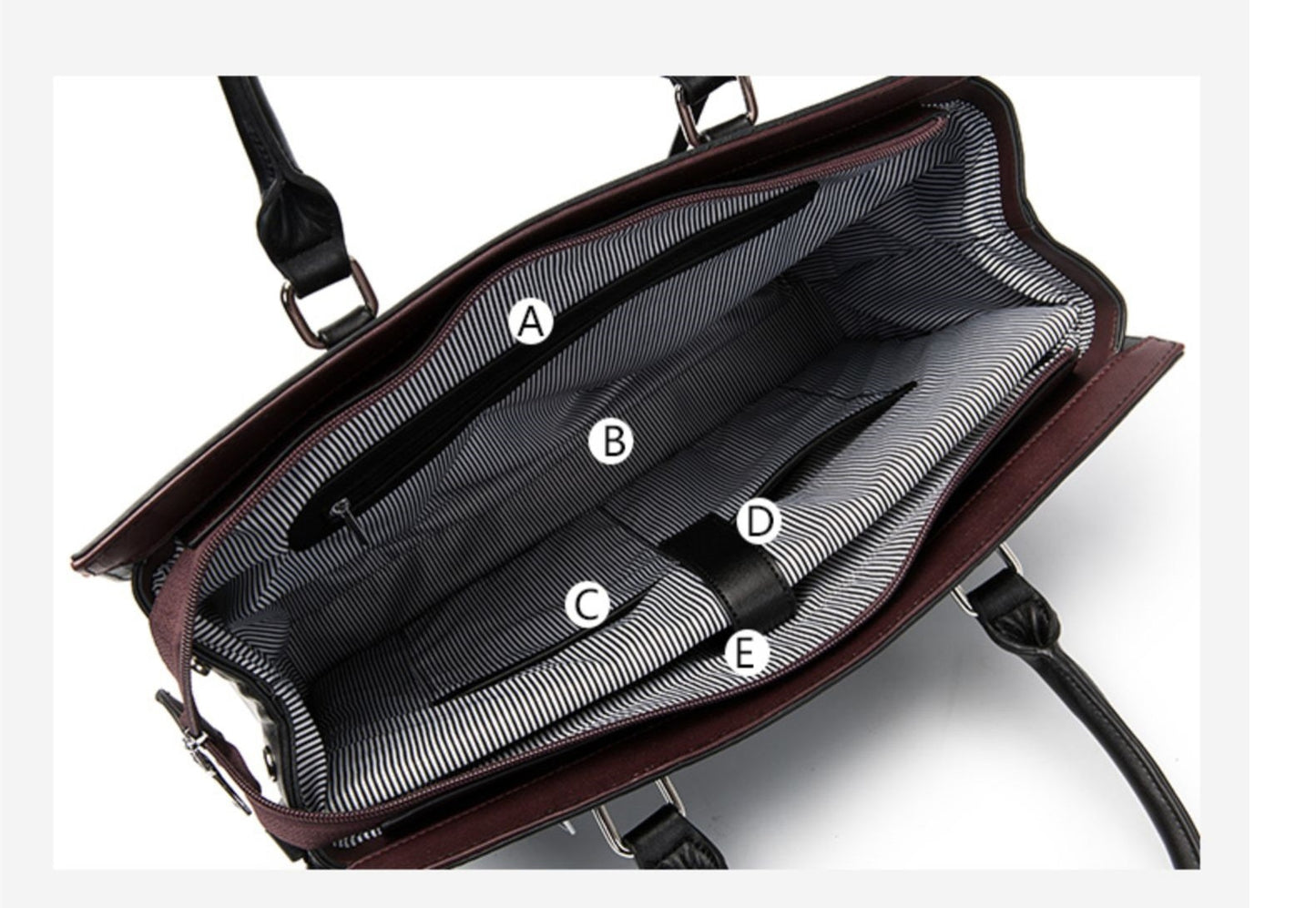 Luxury Fashion Women Handbag Document Shoulder Slung Tote Bag Female 14 Inch Laptop Briefcase Leather Messenger Crossbody Bags