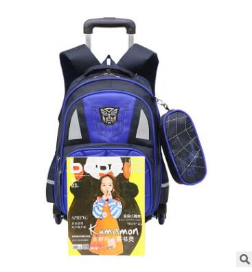 kids Rolling bags for boys Student trolley backpack Book bag Wheeled backpack for school bags with wheels travel trolley Mochila