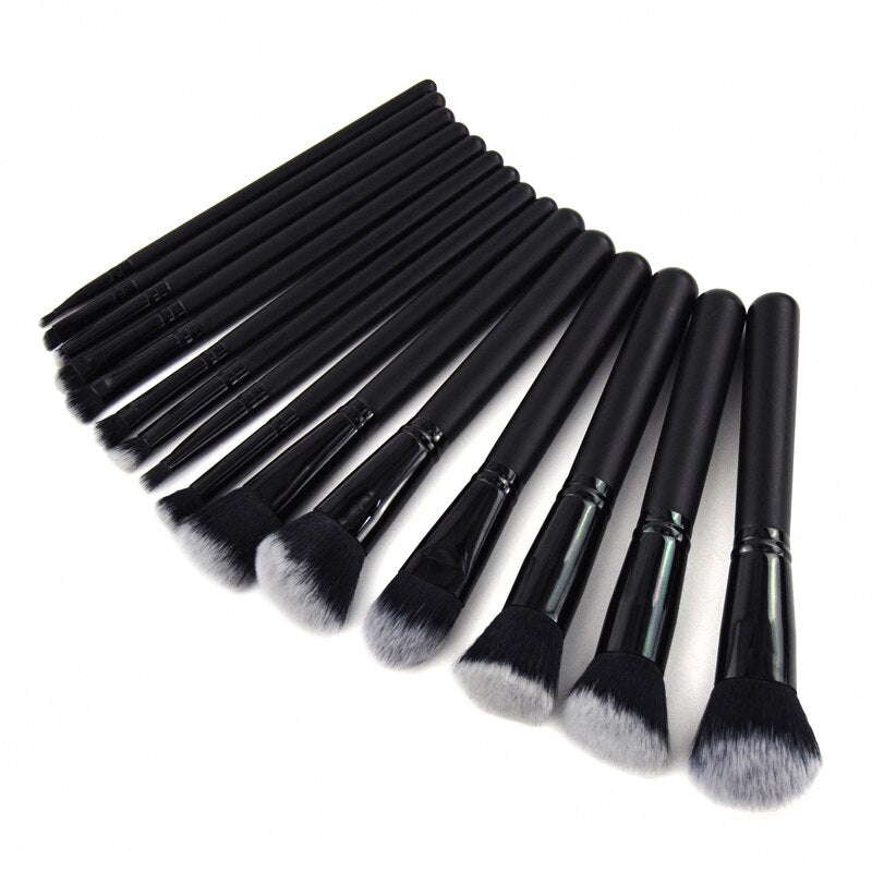 15pcs Makeup Brushes Set For Cosmetic Professional Foundation Powder Blush Eyeshadow Blush Blending Make up Brush Beauty Tool