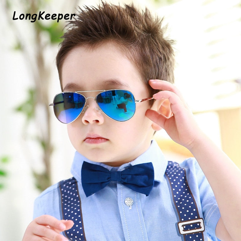 Brand Design Fashion Boys Sunglasses Kids Piolt Style Children Sun Glasses For Girls 100%UV Protection Glasses Oculos Gafas