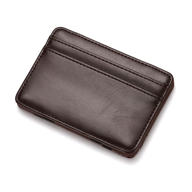 Fashion Men Slim Wallet Male Ultra thin Short Men Magic Wallet Money Cash Card Holder Purse