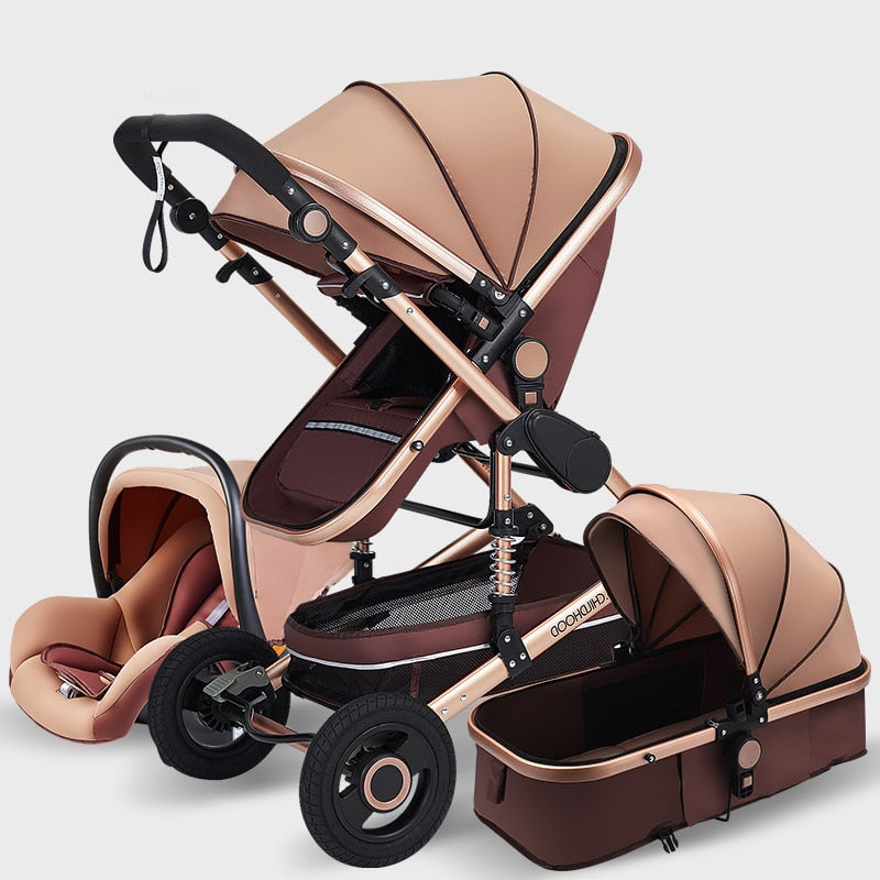 Luxury  Baby Stroller High Landview 3 in 1 Baby Stroller  Portable Baby Pushchair Baby Pram  Baby Comfort for Newborn