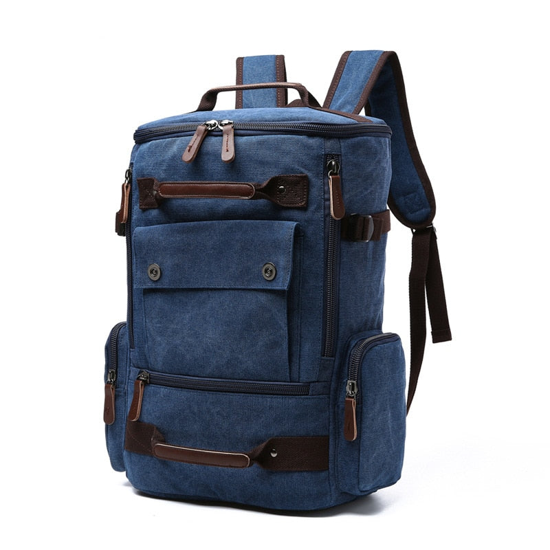 Men&#39;s Backpack Vintage Canvas Backpack School Bag Men&#39;s Travel Bags Large Capacity Backpack  Laptop Backpack Bag High Qualit