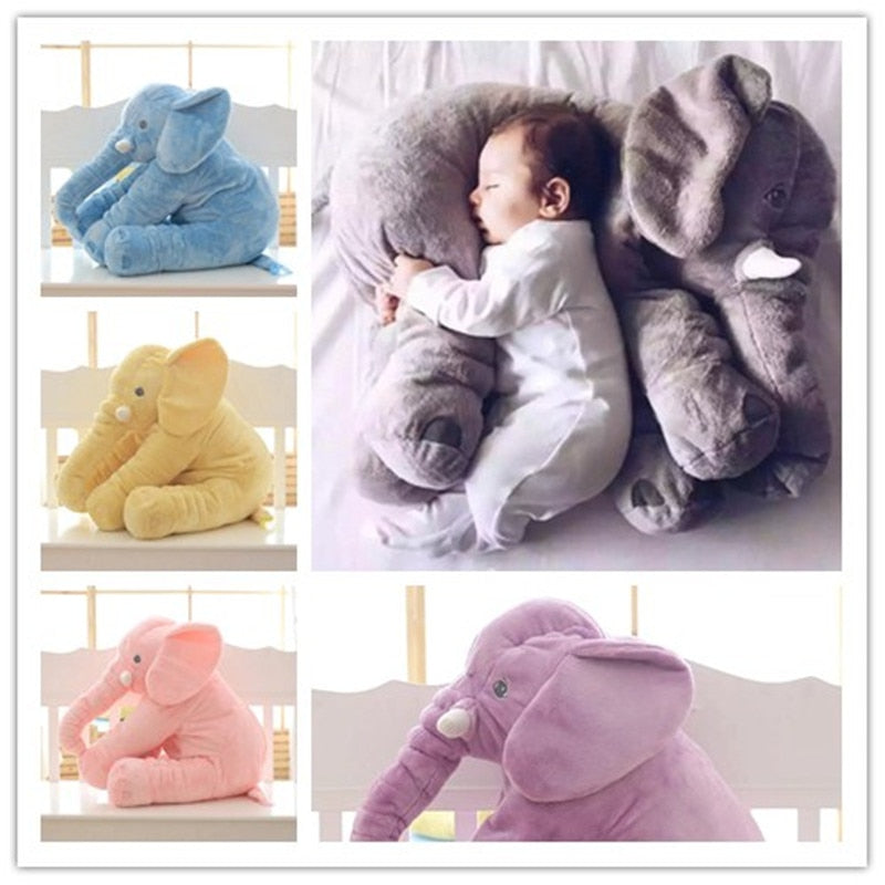 Big Size 60cm Infant Soft Appease Elephant Playmate Calm Doll Baby Toys Elephant Pillow Plush Toys Stuffed Doll