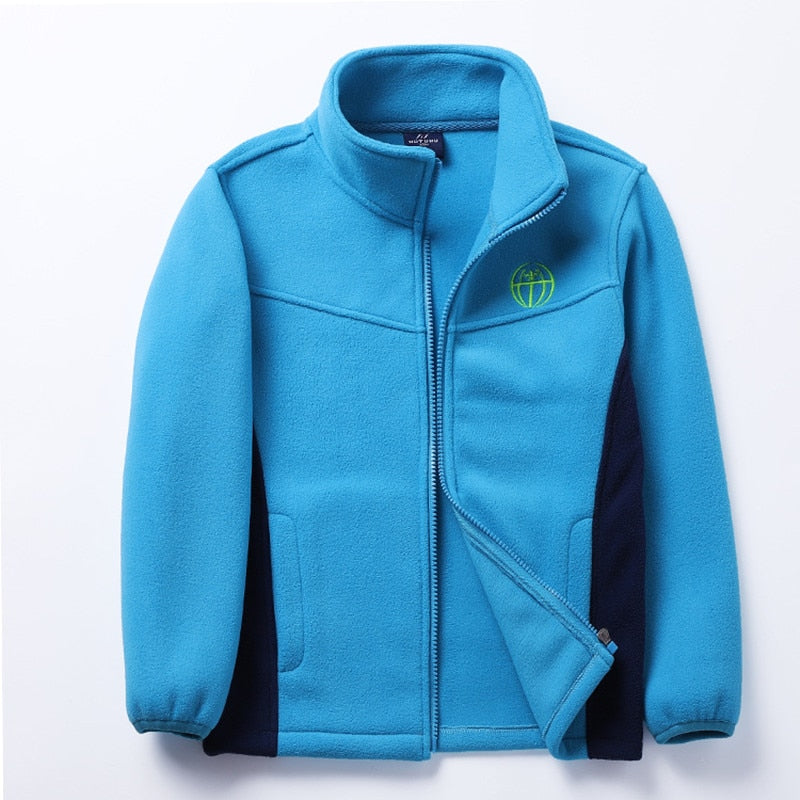 New Style Spring Autumn Children Kids Jackets Hoodies Big Boys Girls Polar Fleece Hoodies Sweatshirts Thick Warm Soft