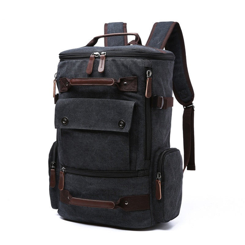 Men&#39;s Backpack Vintage Canvas Backpack School Bag Men&#39;s Travel Bags Large Capacity Backpack  Laptop Backpack Bag High Qualit